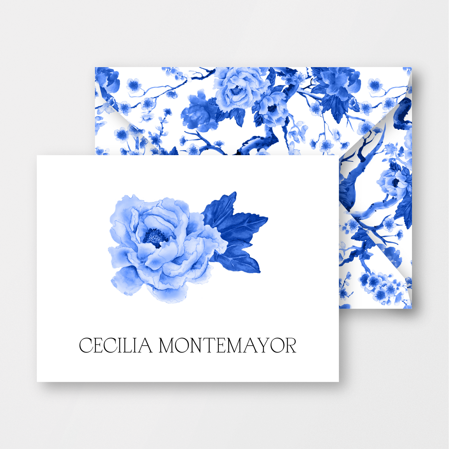 Blue Blossom Card & Envelope