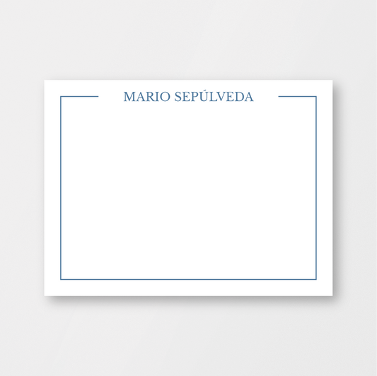 Blue Framed Name Card