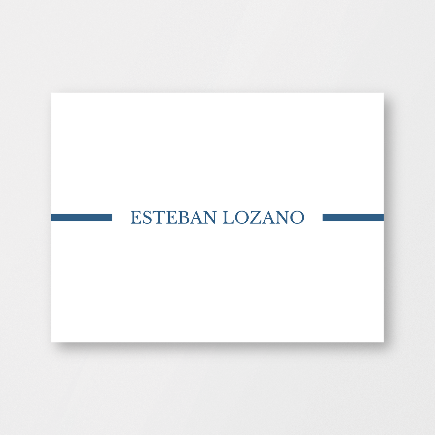 Blue Line Card