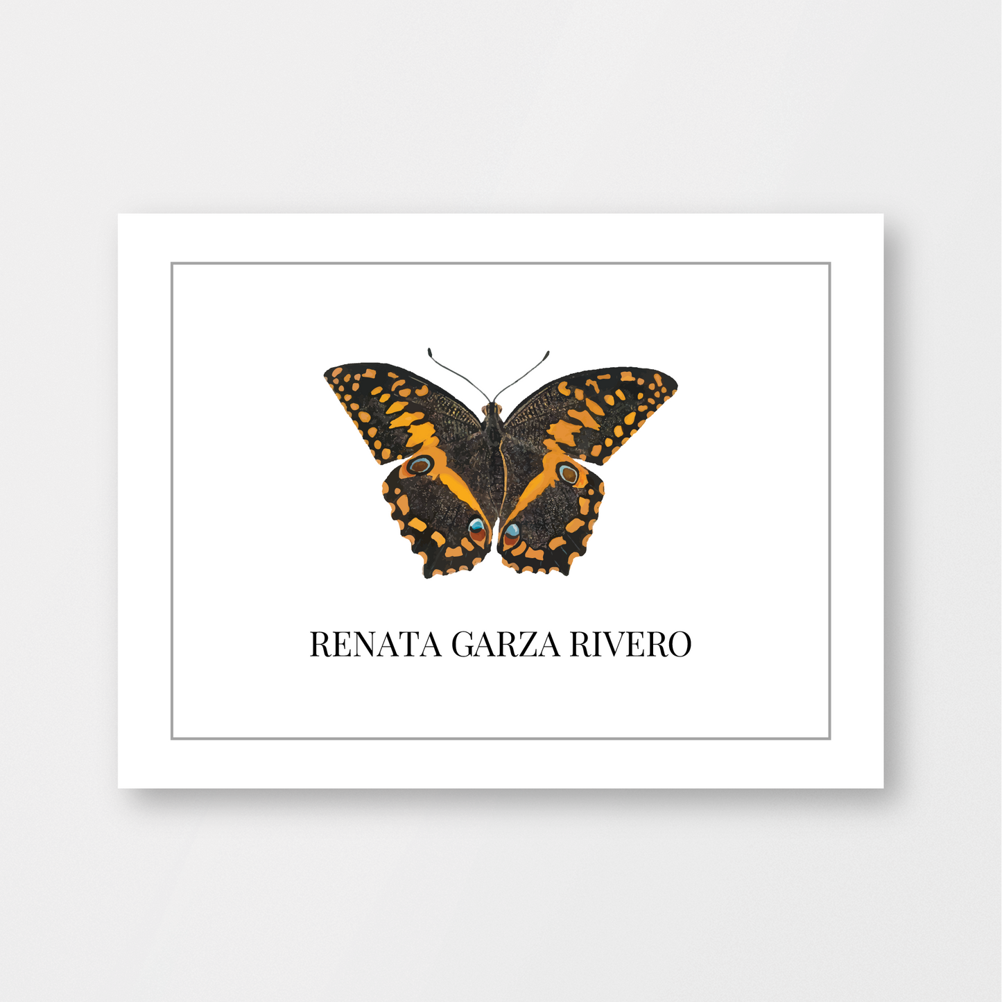 TARJETA SENCILLA MARIPOSA 