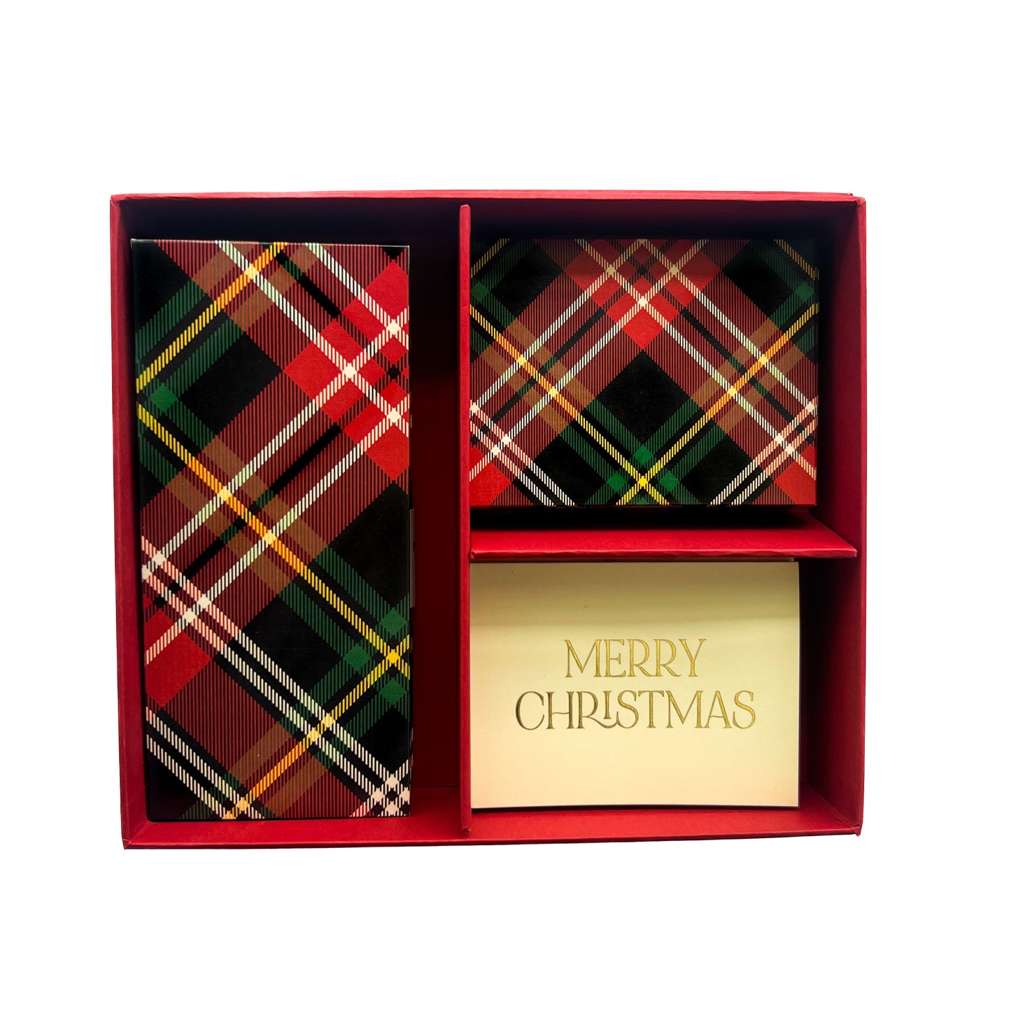 Plaid Stationery Box