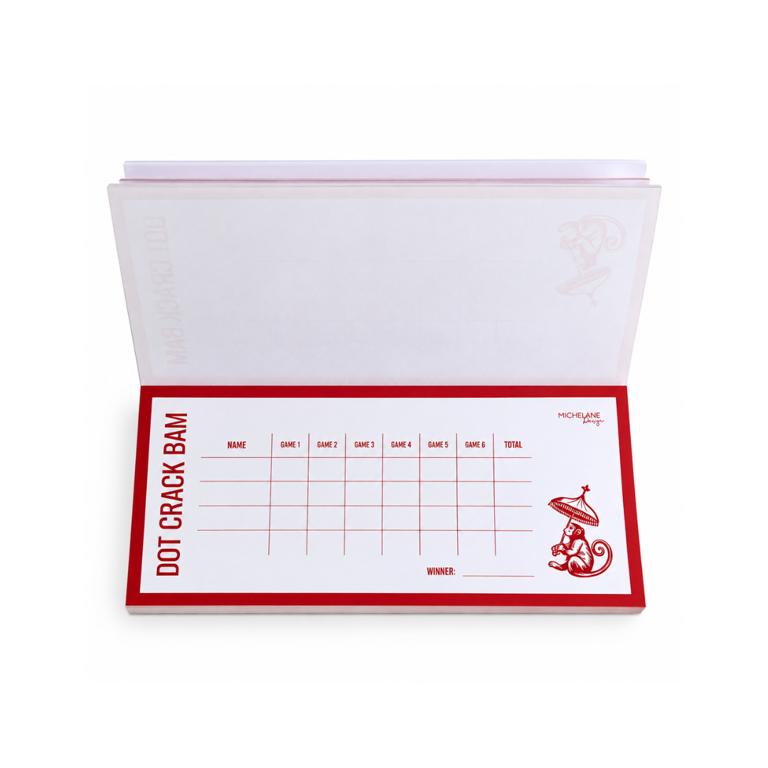Christmas Mahjong Score Notepad