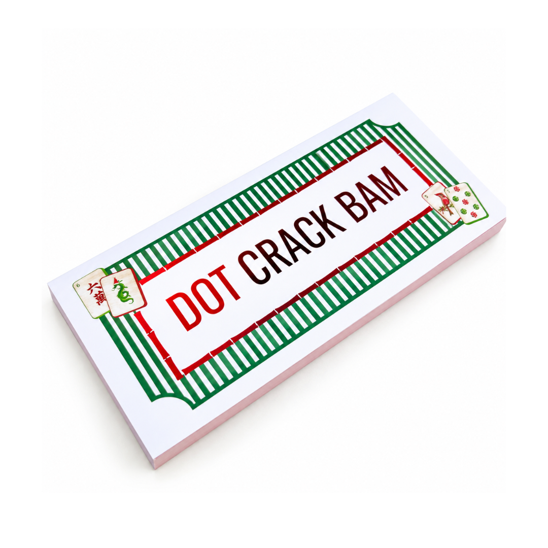 Christmas Mahjong Score Notepad