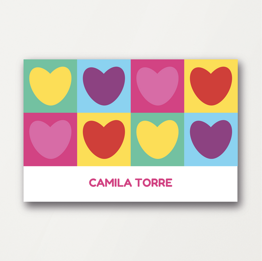 COLORFUL HEARTS CARD