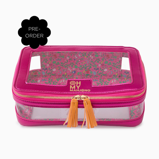 PRE-ORDER Metallic Pink Tile Storage Bag