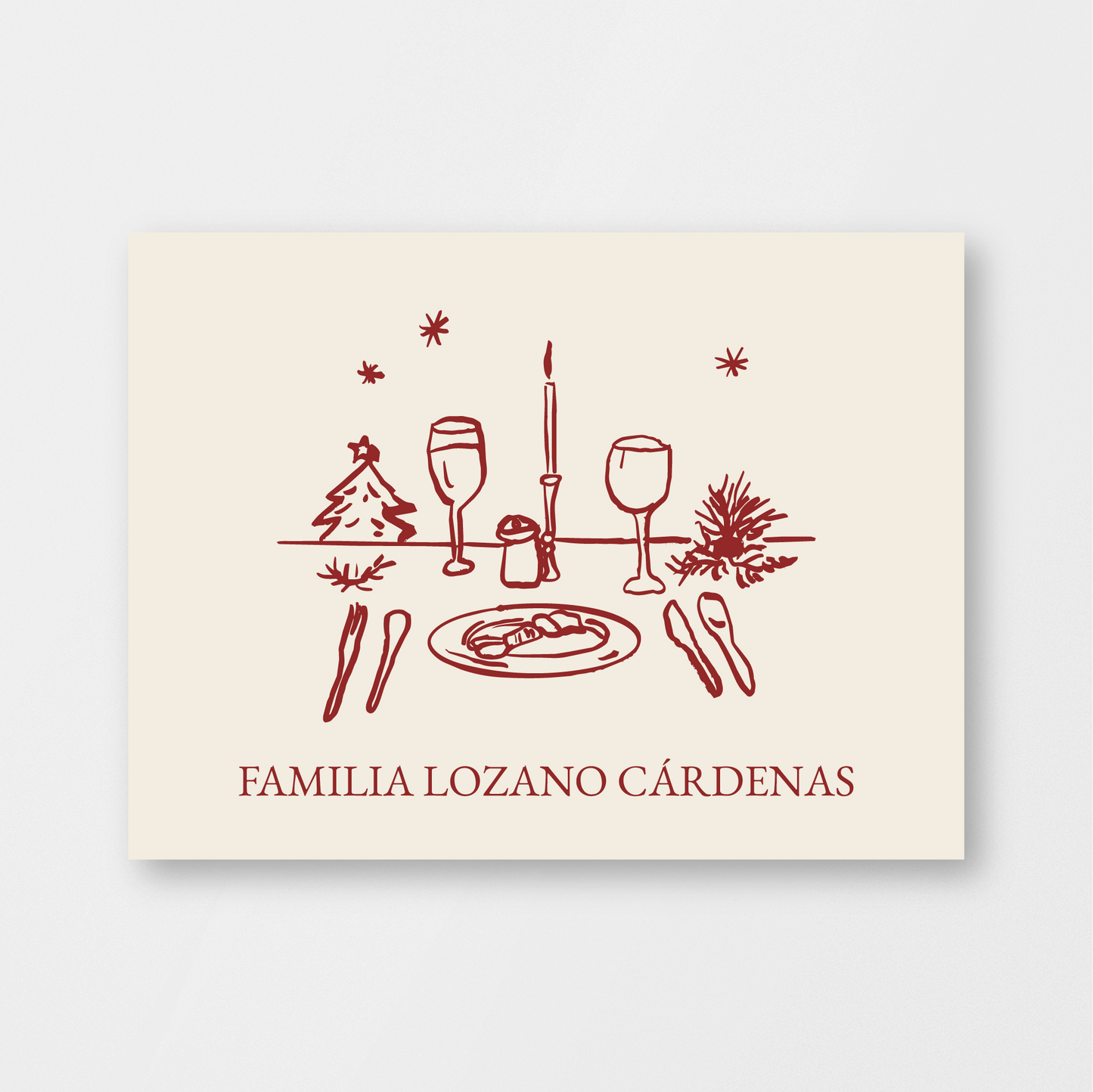 Christmas Dinner Card