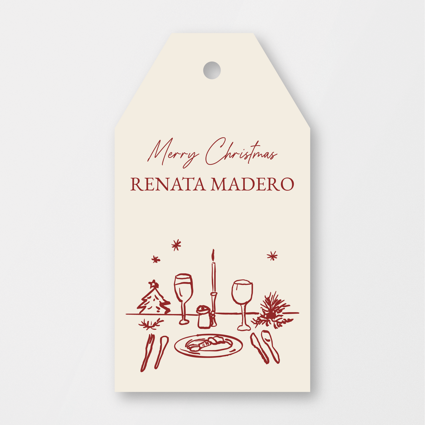 Christmas Dinner Tag