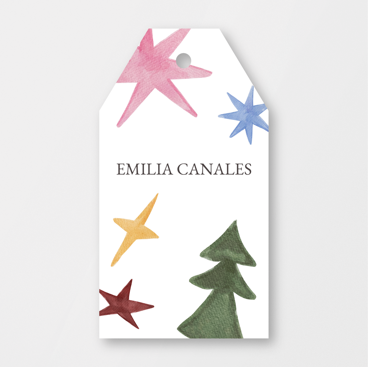 Christmas Starburst Tag