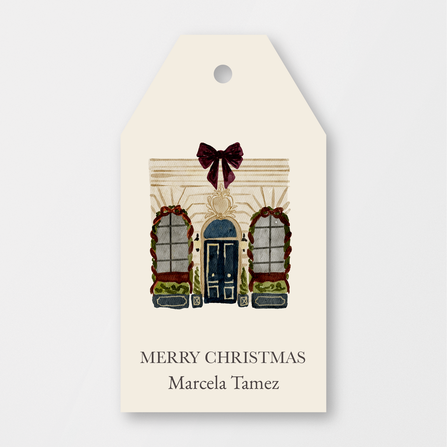 Christmas Townhouse Tag