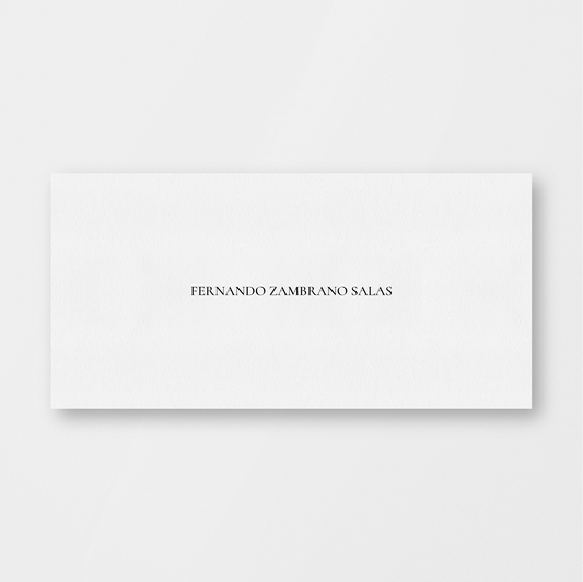 Cotton Name Envelope