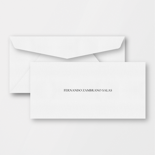 Cotton Name Envelope