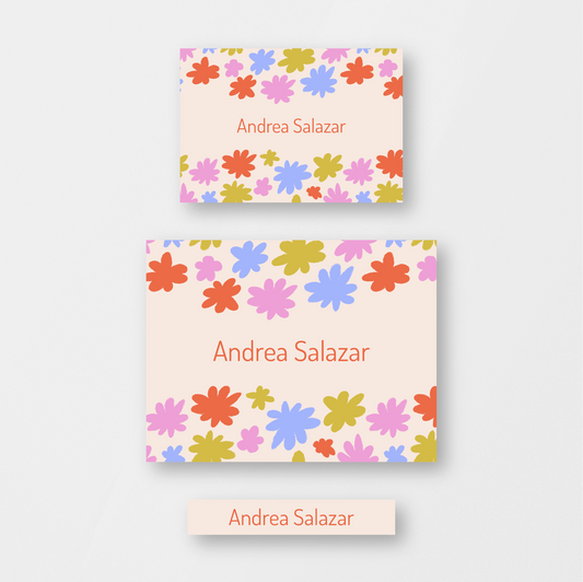 Crayon Blooms Stickers