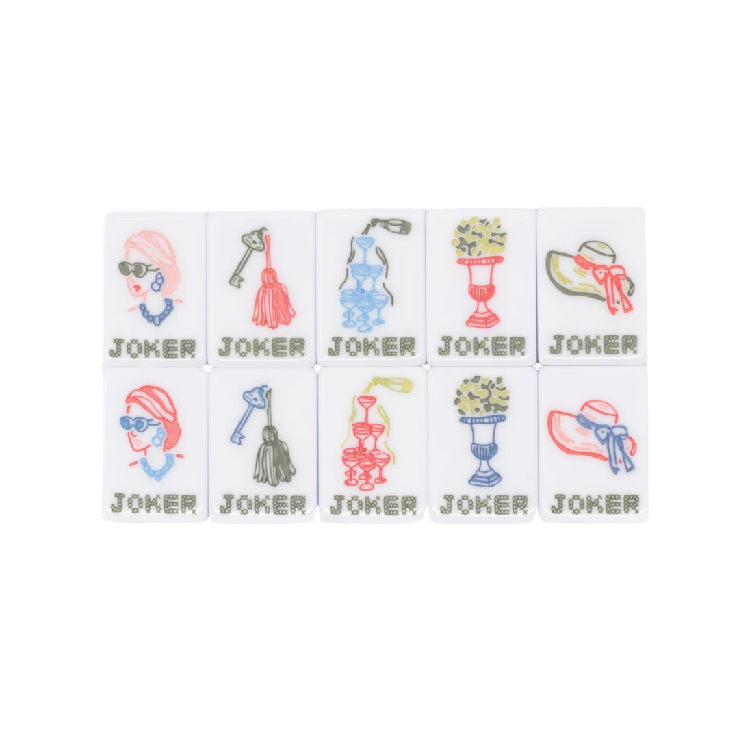 Miss Darling Cameo Blue Tiles - Miss Mahjong