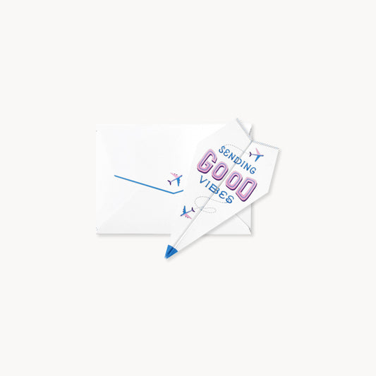 Paper Airplane Pop up Card
