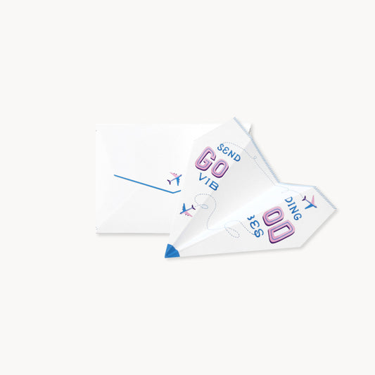 Paper Airplane Pop up Card