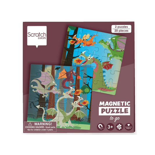 Magnetic Puzzle Book To Go Dragon
