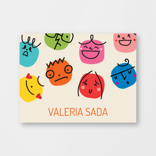 Doodle Faces Zoom Stickers