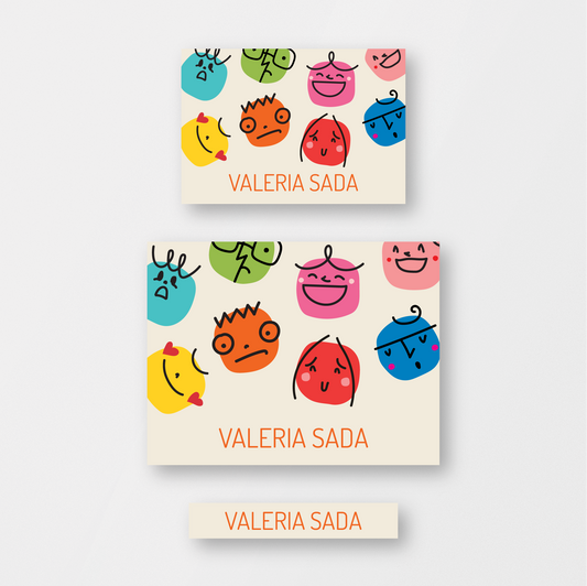 Doodle Faces Zoom Stickers