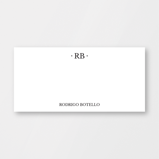 Dotted Initials Envelope