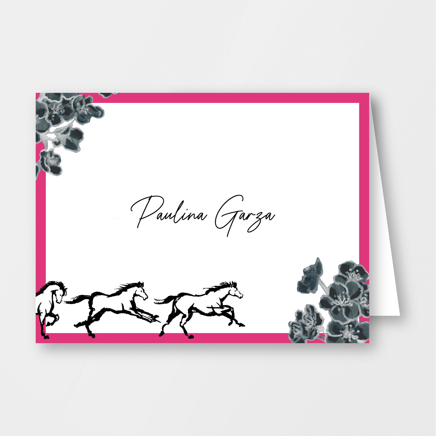 Equestrian Floral Card & Envelope