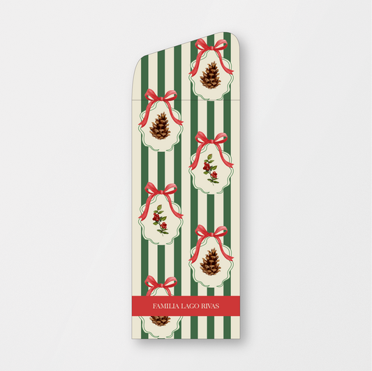Evergreen Ribbon Money Holder
