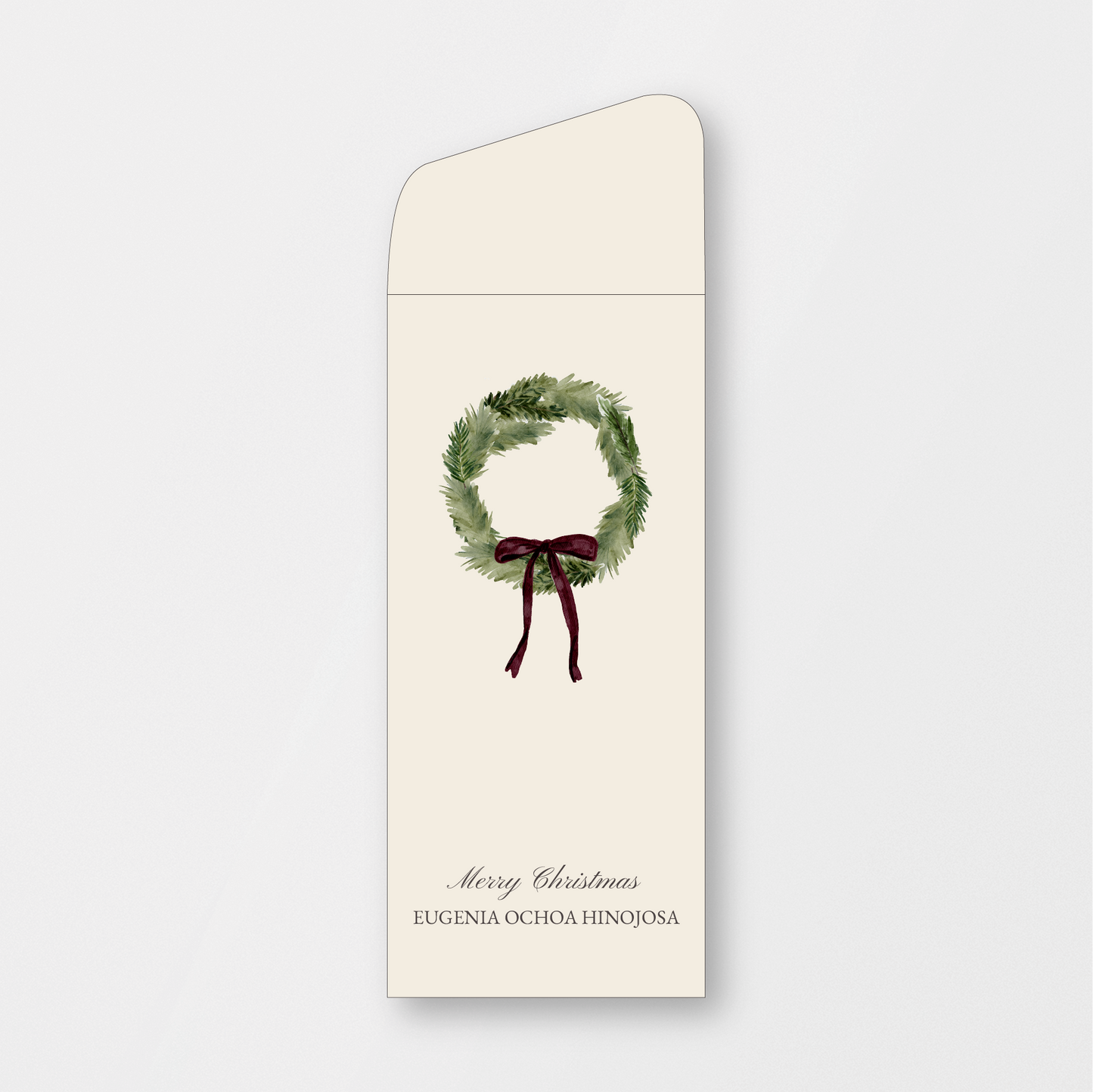 Evergreen Wreath Money Holder