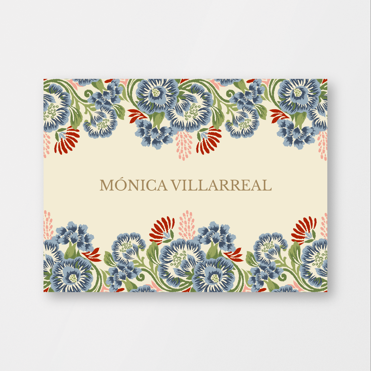 Floral Ikat Card