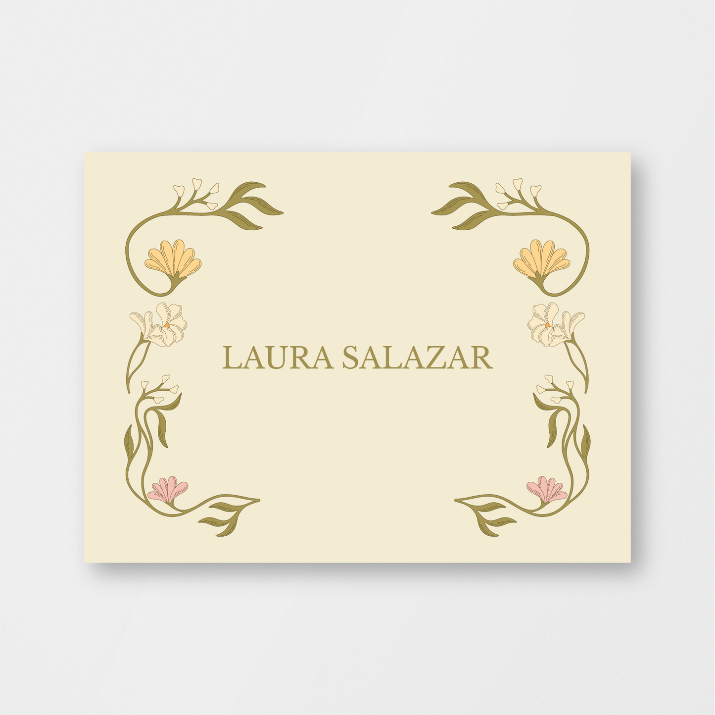 Floral Nouveau Card
