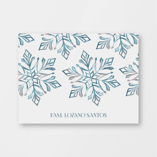 Frosted Snowflakes Card