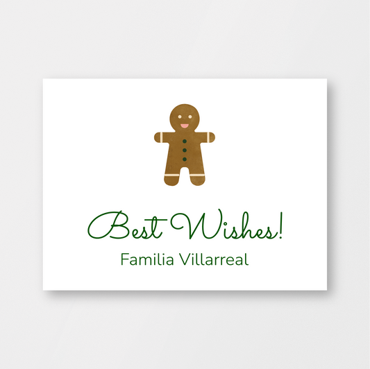 TARJETA DE GALLETAS DE PAN DE JENGIBRE