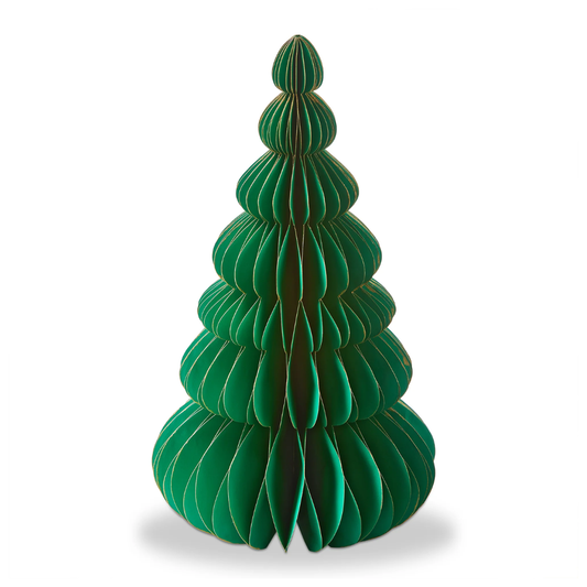 Groovy paper Tree decor LG Bright Green