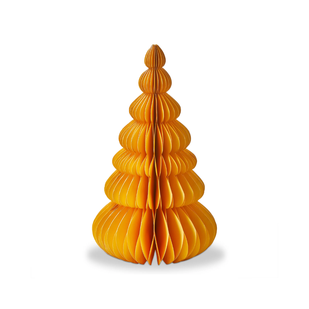 Groovy Paper Tree Decor Small Yellow
