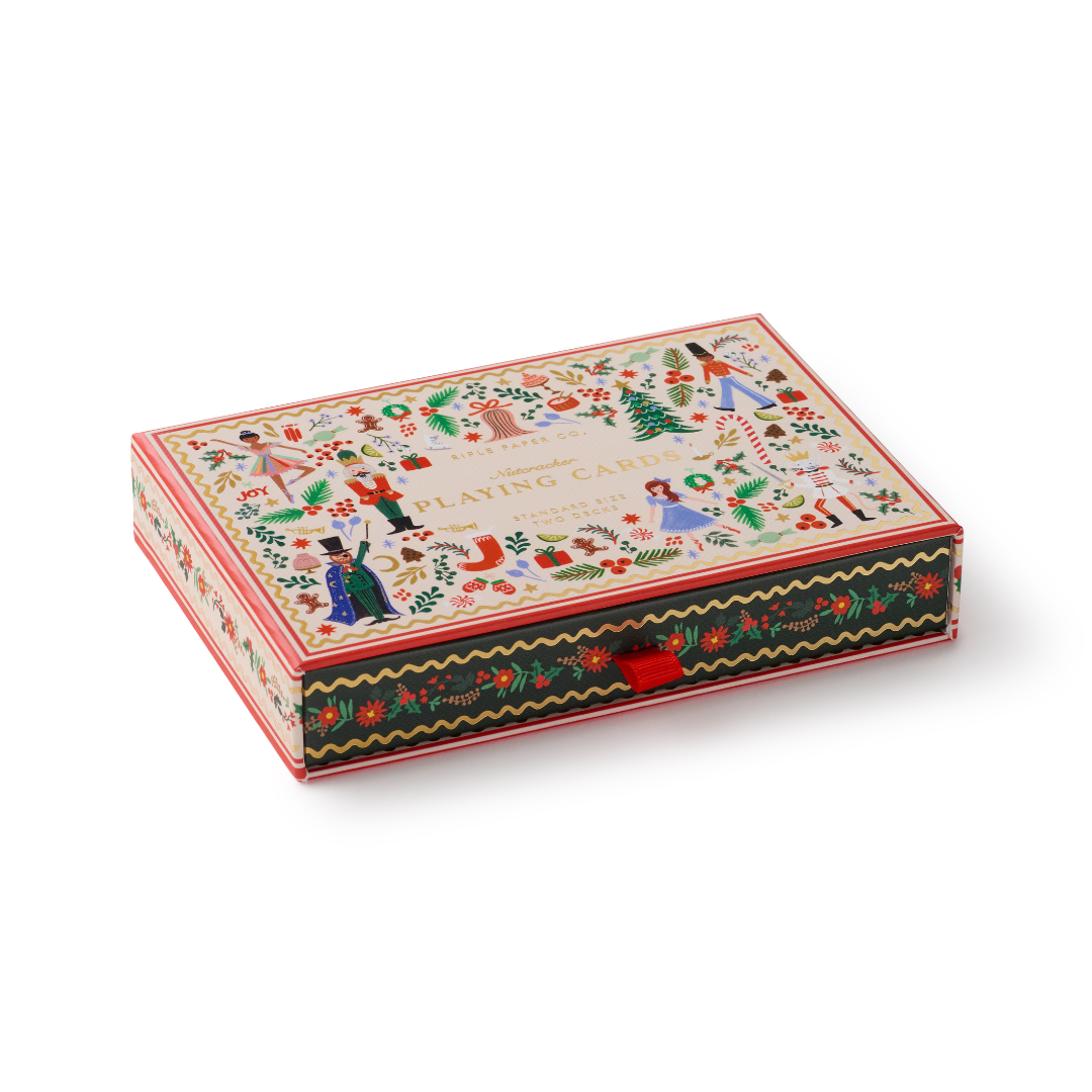 Holly Jolly Nutcracker Playing Cards Set