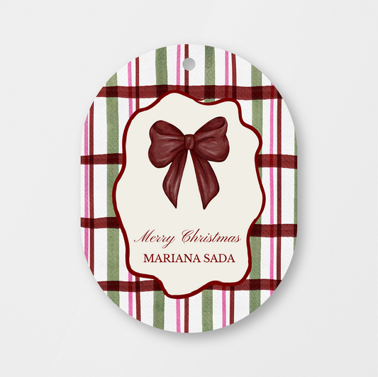Heritage Bow Oval Tag