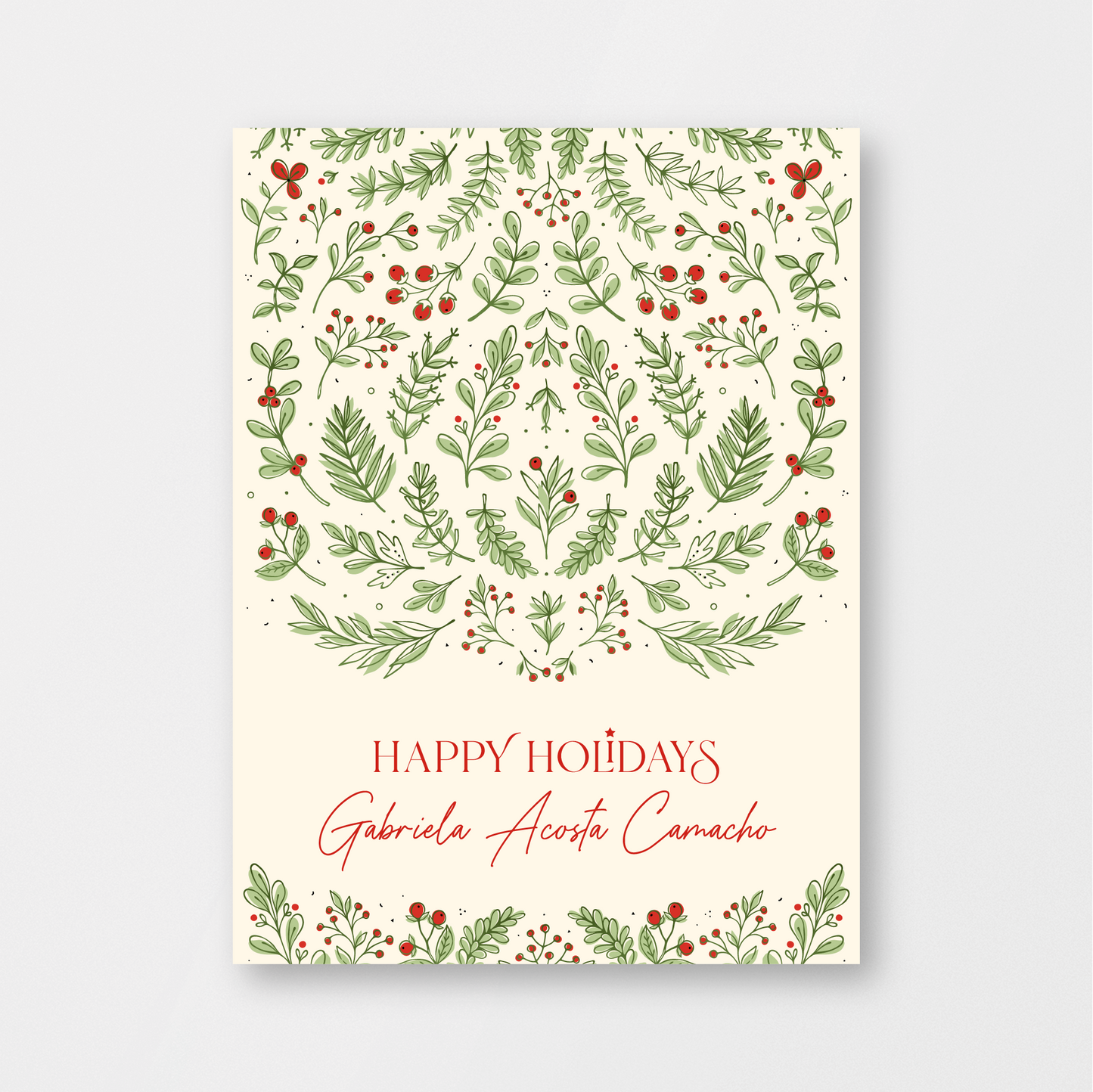 Holidays Foliage Card
