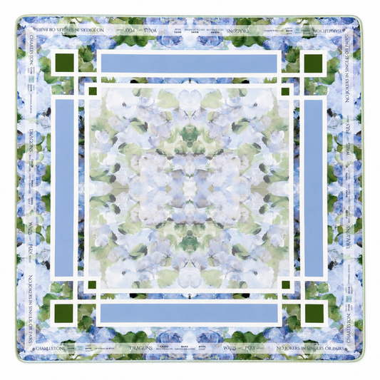 Hydrangea Bliss Mahjong Mat - Amanda Toppe