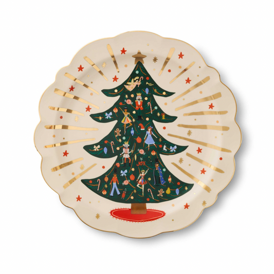 Tree Round Porcelain Serving Platter