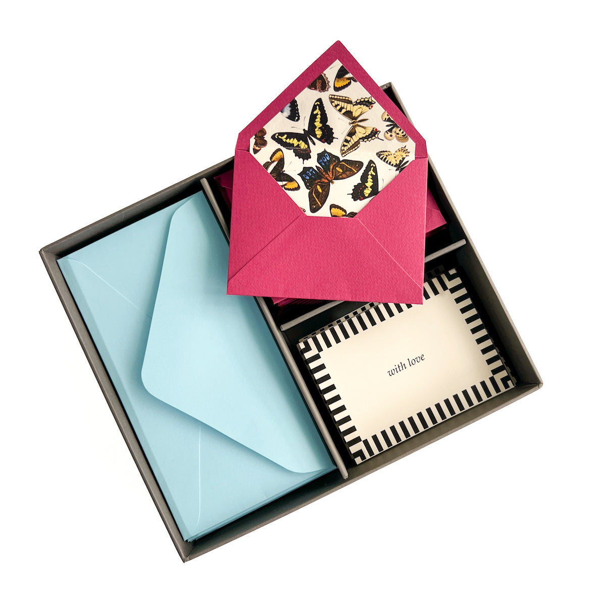 Vibrant Trio Stationery Box