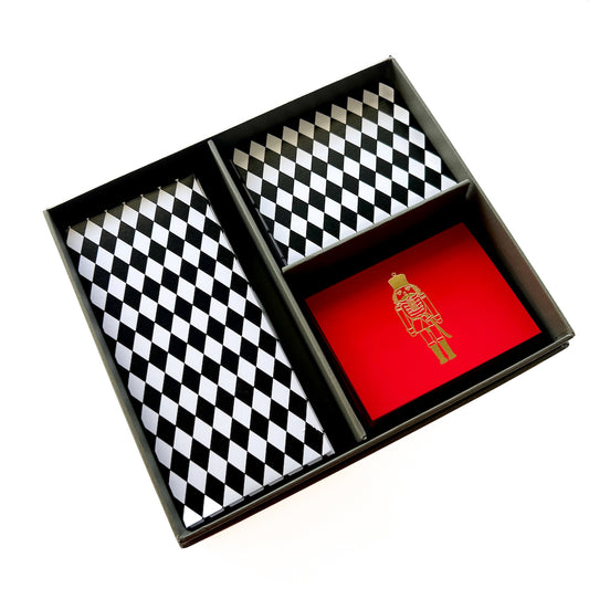 B&W Nutcracker Stationery Box