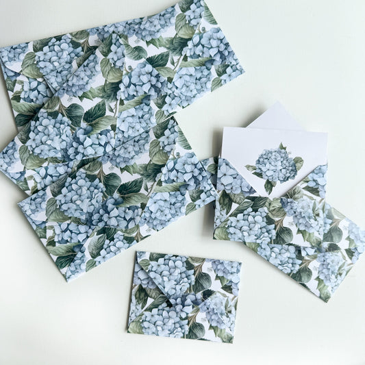 Blue Hydrangea Stationery Box