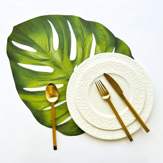 Die Cut Monstera Placemats