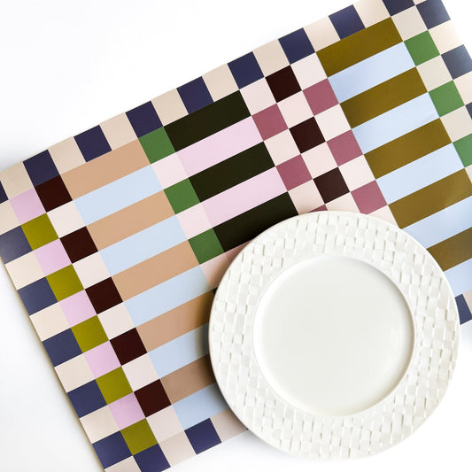 Color block Mosaic Placemats