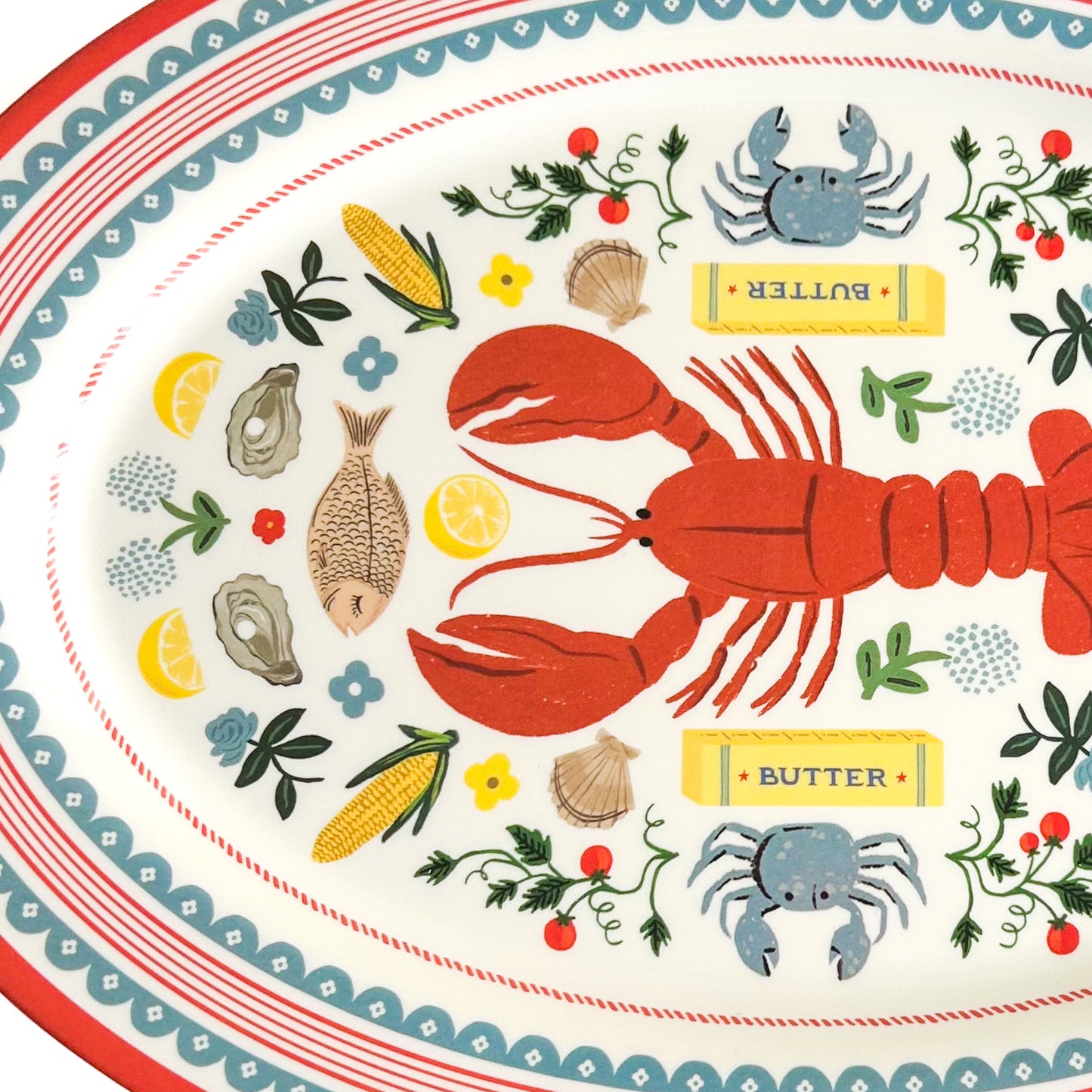 Seaside Melamine Serving Platter