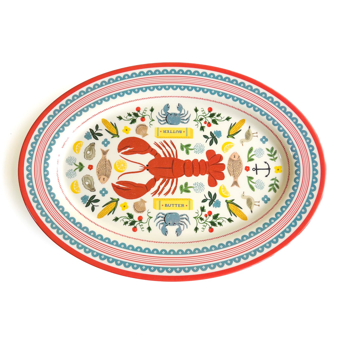 Seaside Melamine Serving Platter