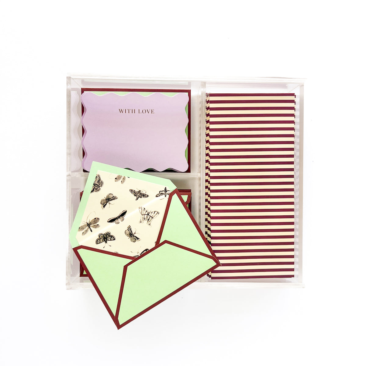 Full of color Stationery Box (green)