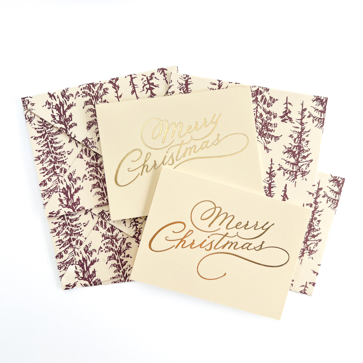 Purple Christmas Cards & Envelopes