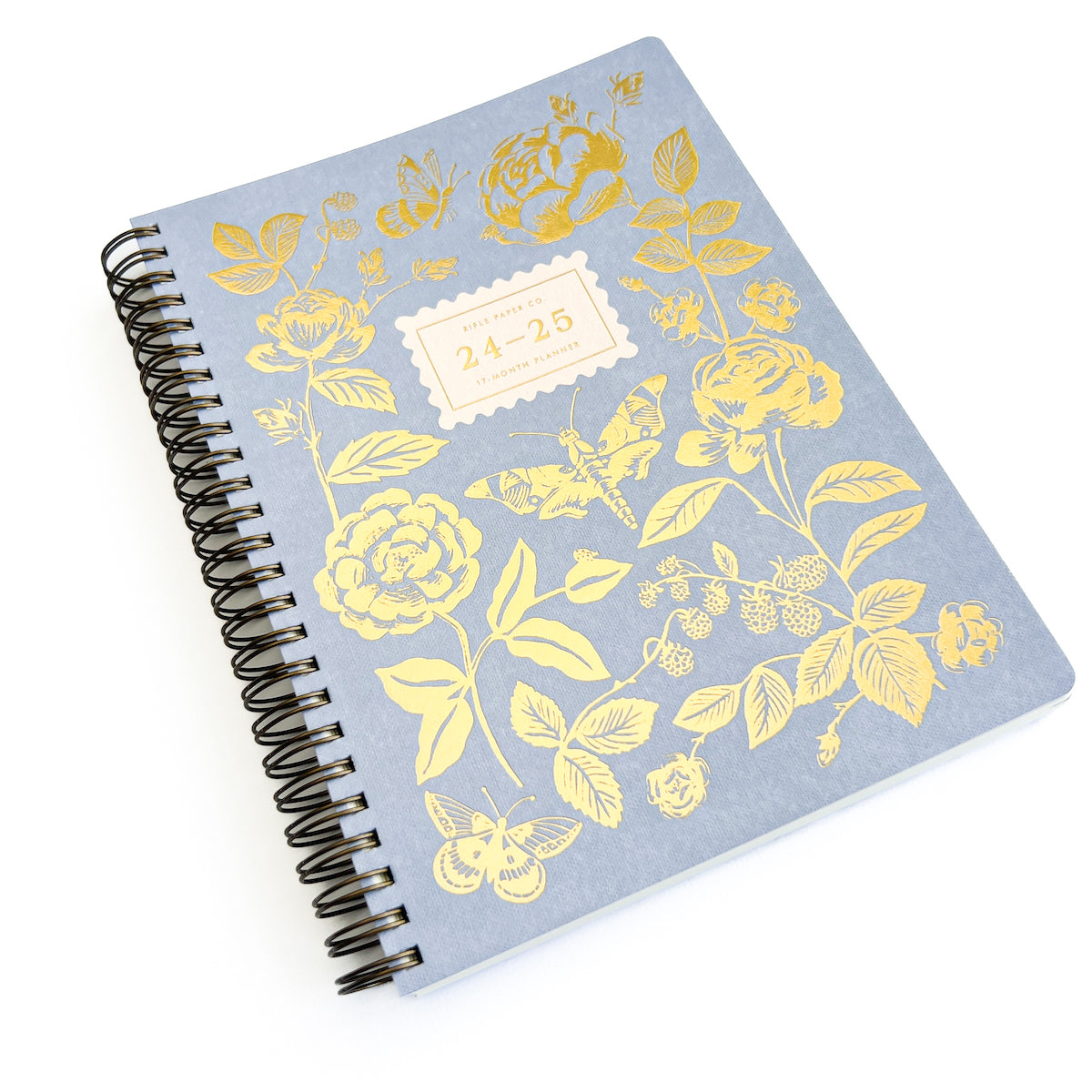 2025 English Rose 17-Month Academic Softcover Spiral Planner