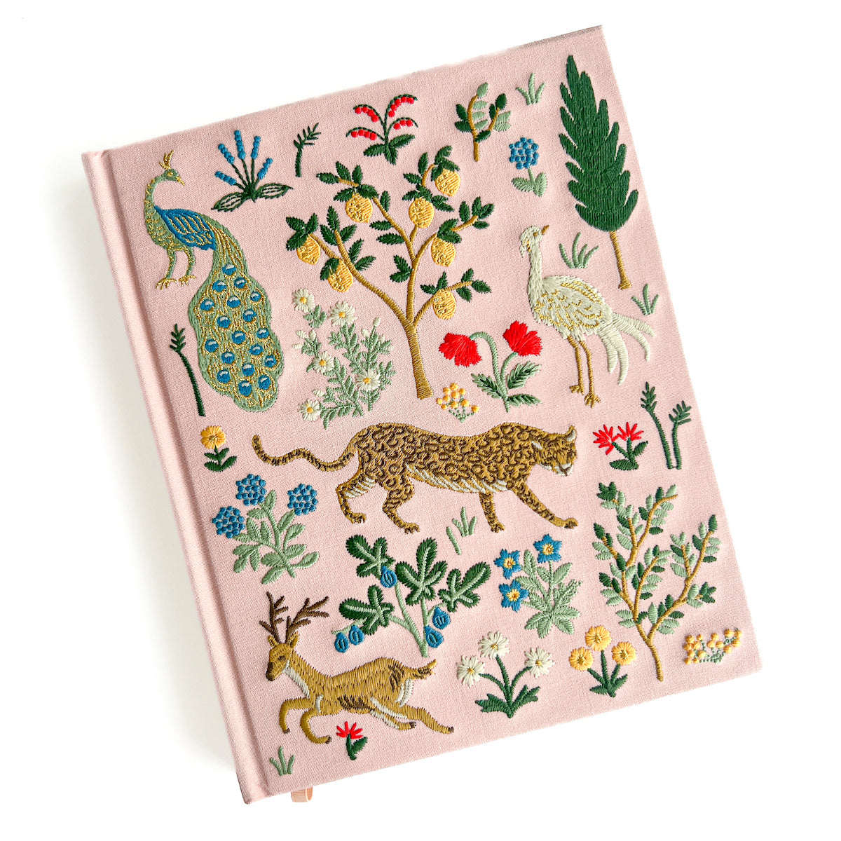 Menagerie Embroidered Fabric Sketchbook