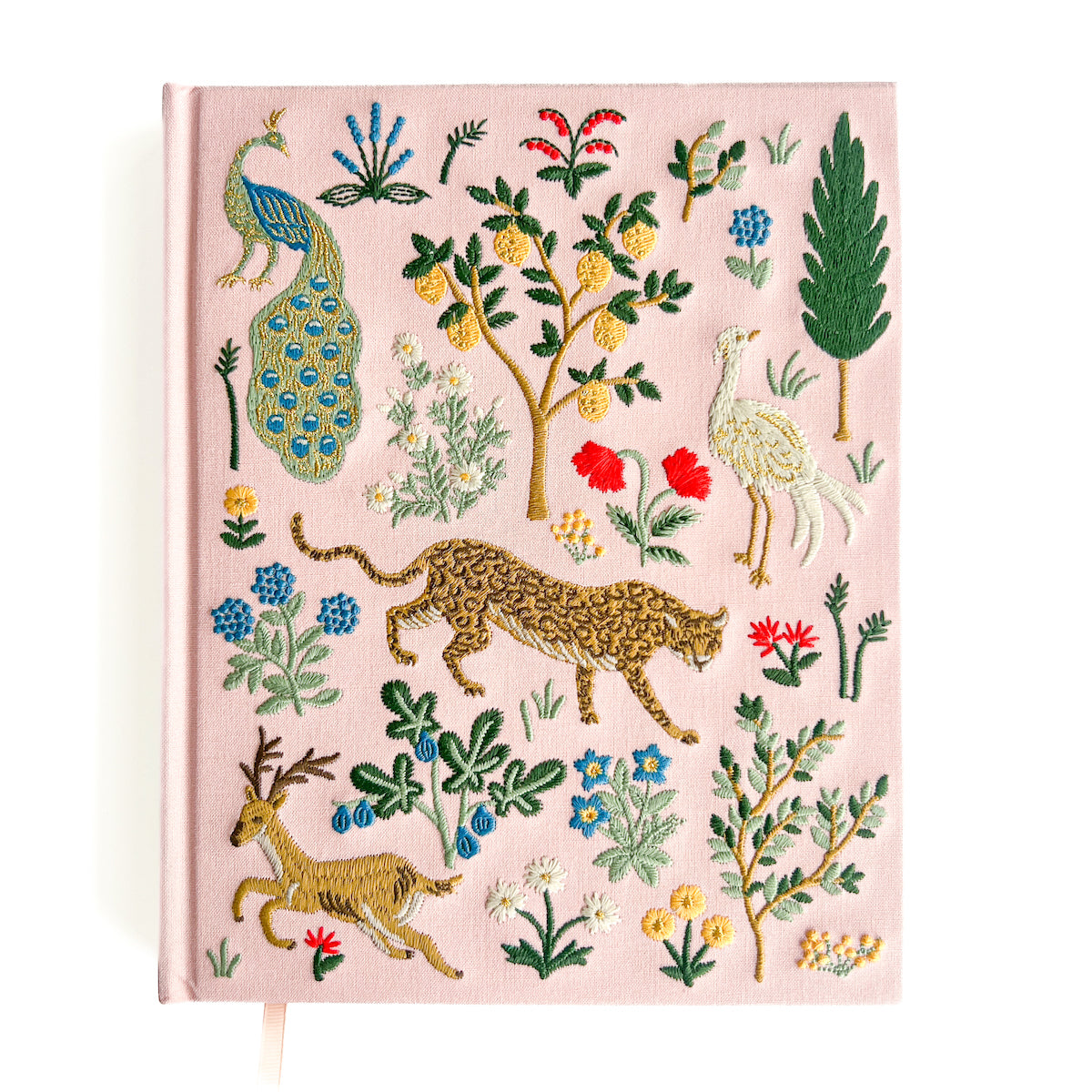 Menagerie Embroidered Fabric Sketchbook