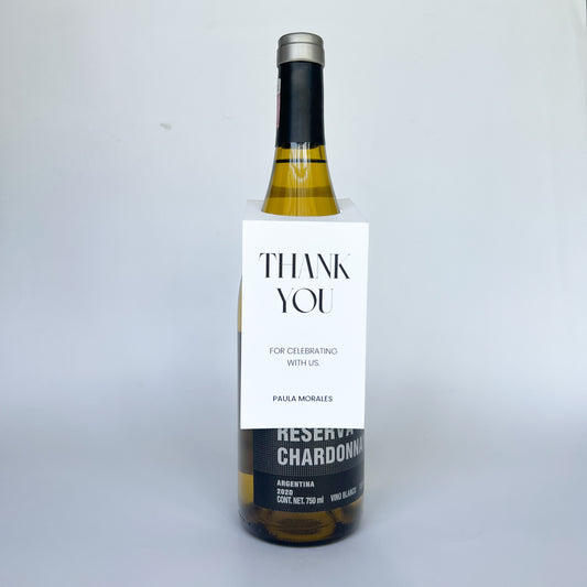 Thank you for celebrating! Wine Tag